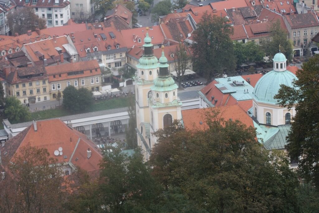 Ljubljana as seen from Ljubljanski grad