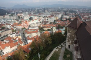 Ljubljana as seen from Ljubljanski grad