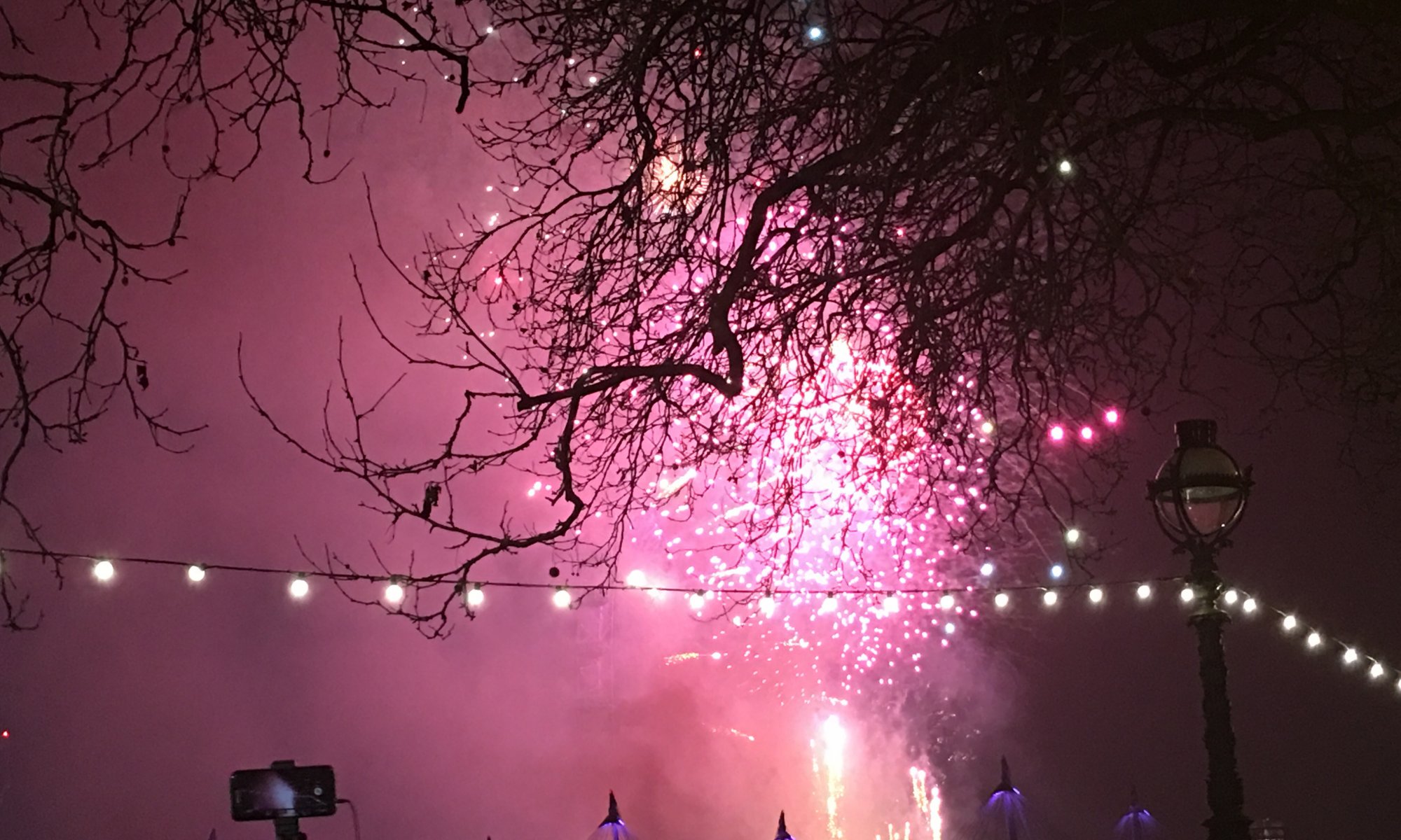NYE fireworks, London, England