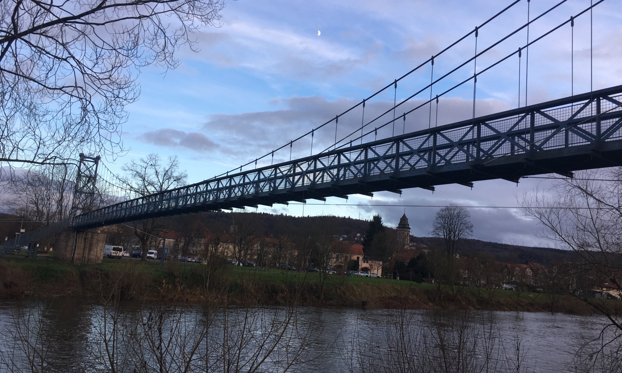 Blaue Hängebrücke, Hann. Münden