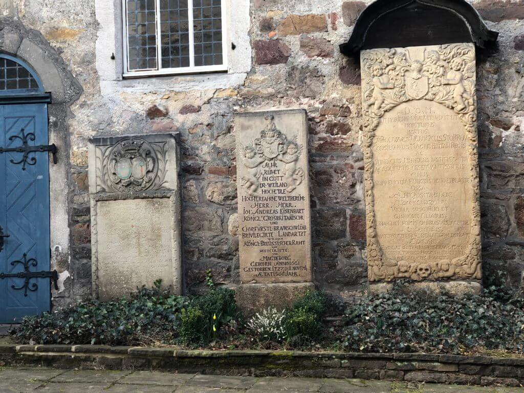 Grave stone of Johann Andreas Eisenbarth, Hann. Münden