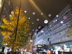 Christmas illumination, Oxford street, London