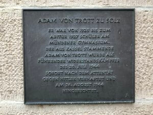 Adam-von-Trott-zu-Solz-Gedenktafel, Hann. Münden