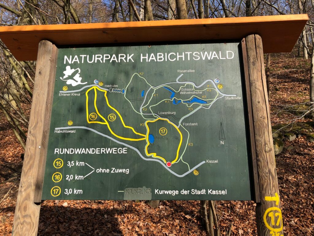 Map, Naturpark Habichtswald, Kassel