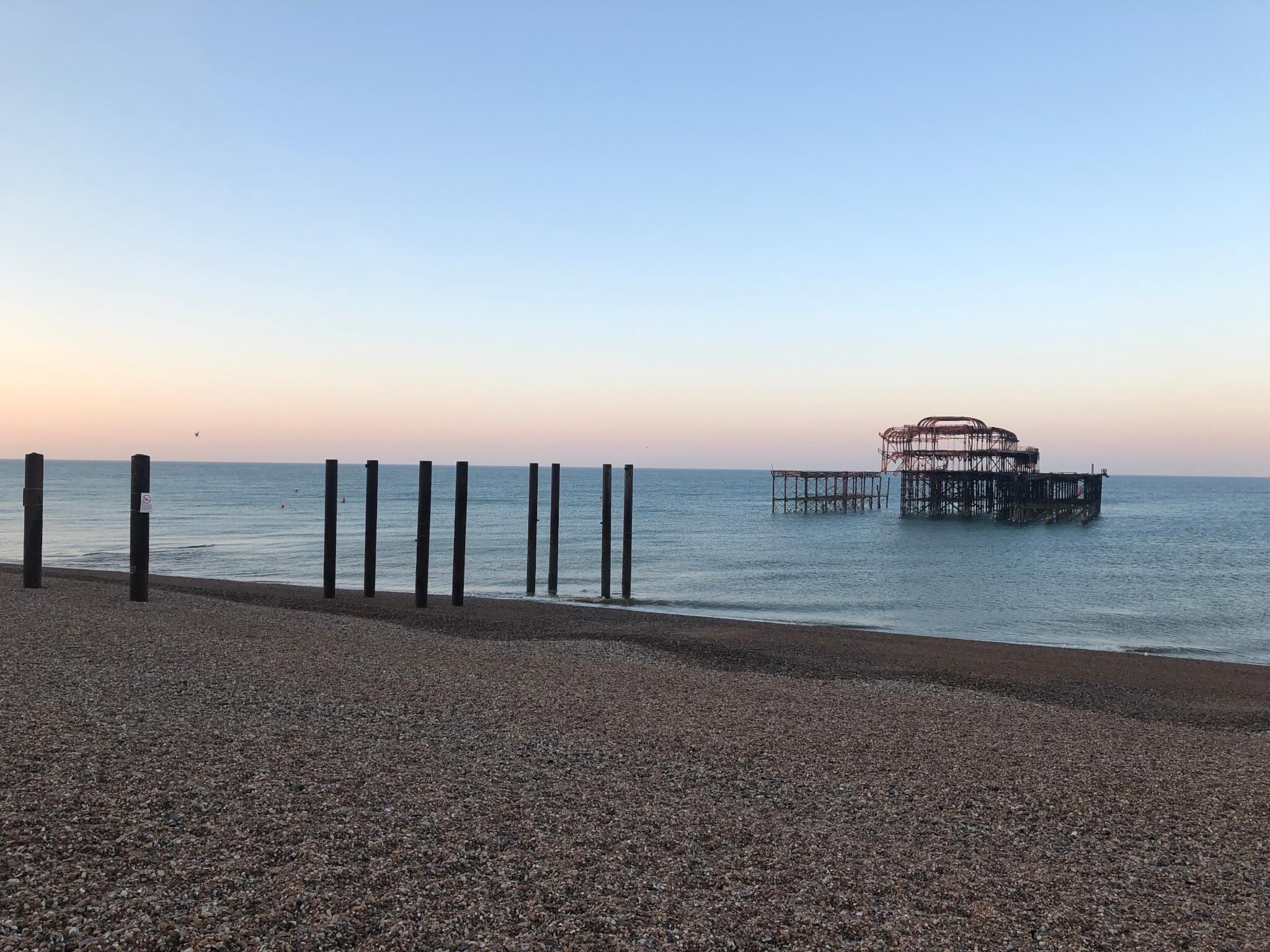 West Pier / Ruin at the sea, Brighton, England ⋆ The Passenger