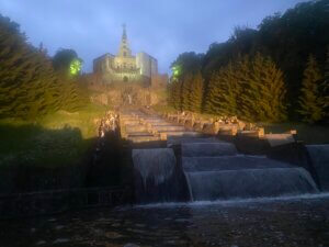 Beleuchtete Wasserspiele, Bergpark Wilhelmshöhe, Kassel