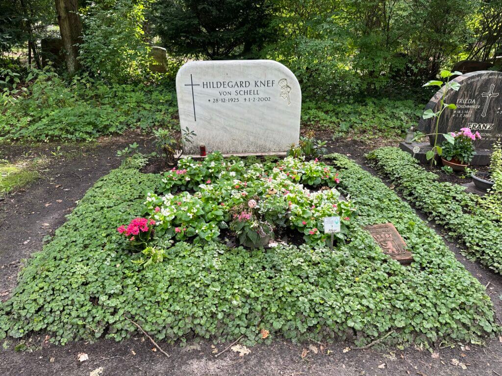 Hildegard Knef, Waldfriedhof Zehlendorf, Berlin