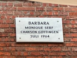 Memorial plaque for Barbara, Göttingen