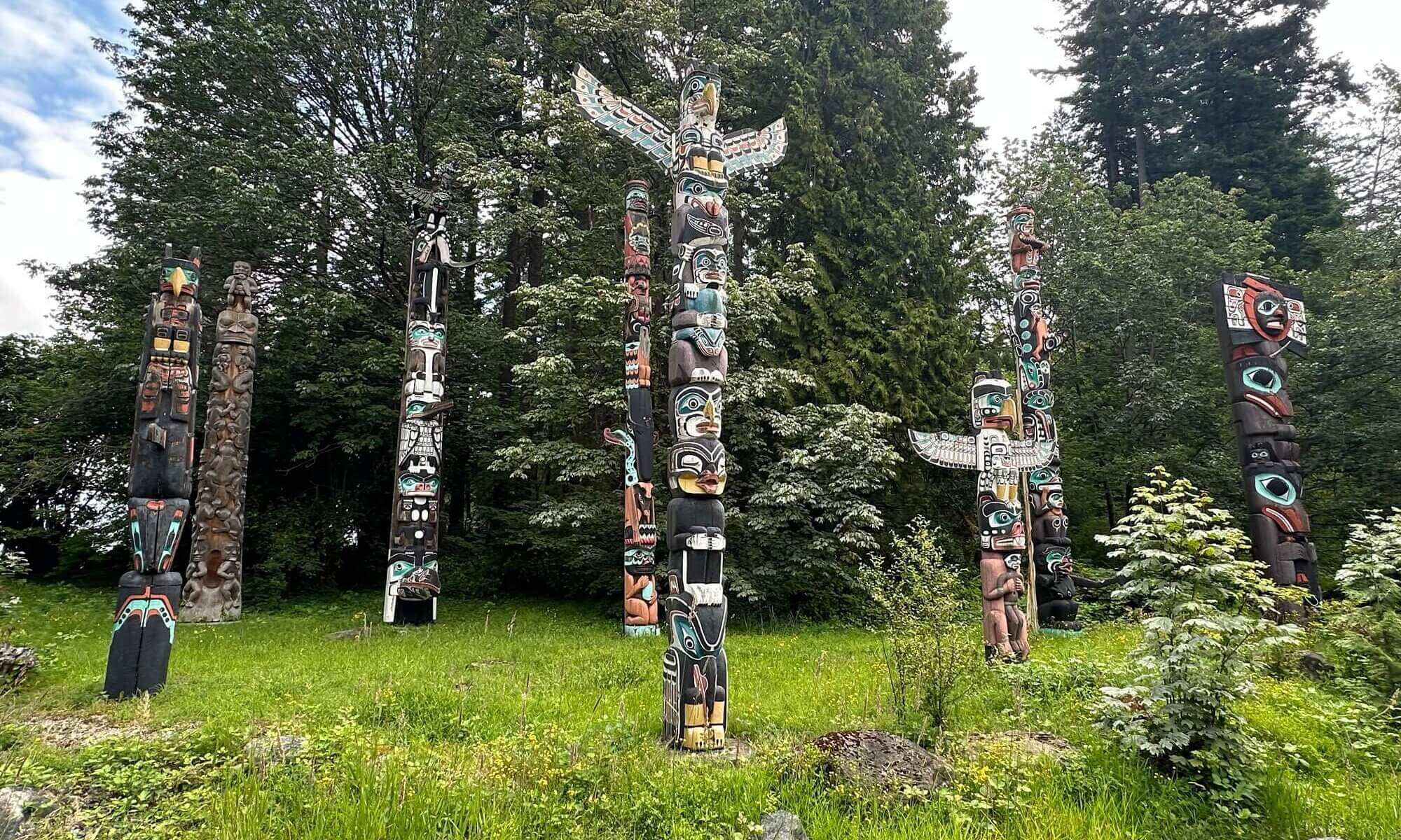 Totem poles, Stanley Park, Vancouver