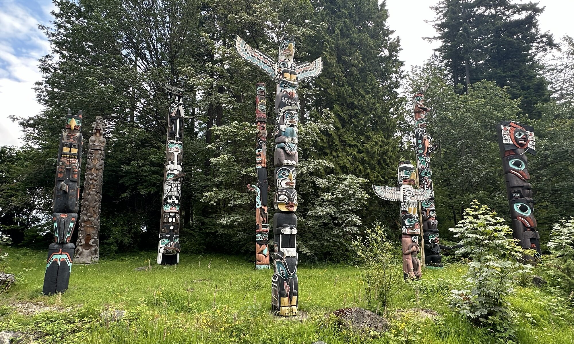 Totem poles, Stanley Park, Vancouver