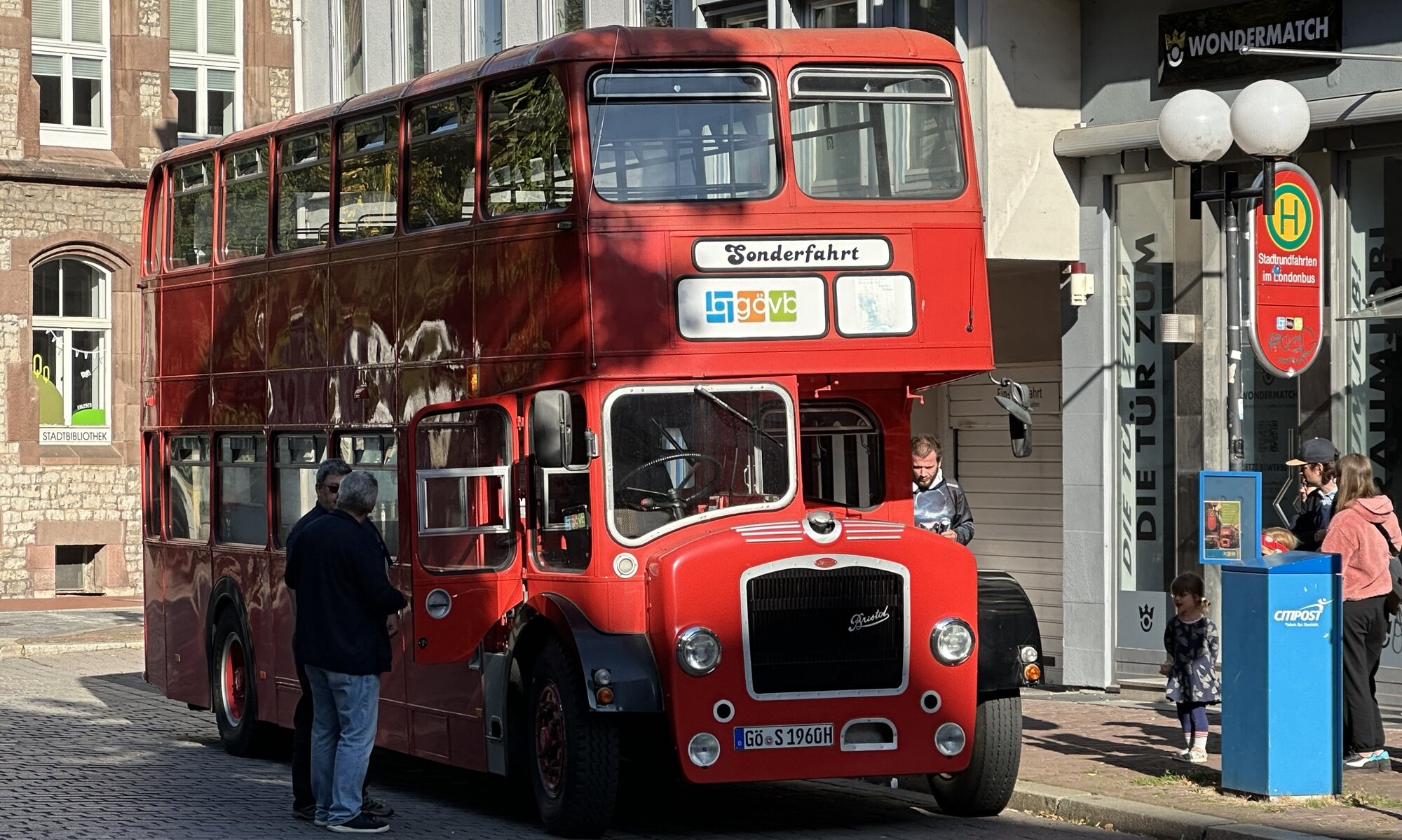 Miss Marple, London bus, Göttingen