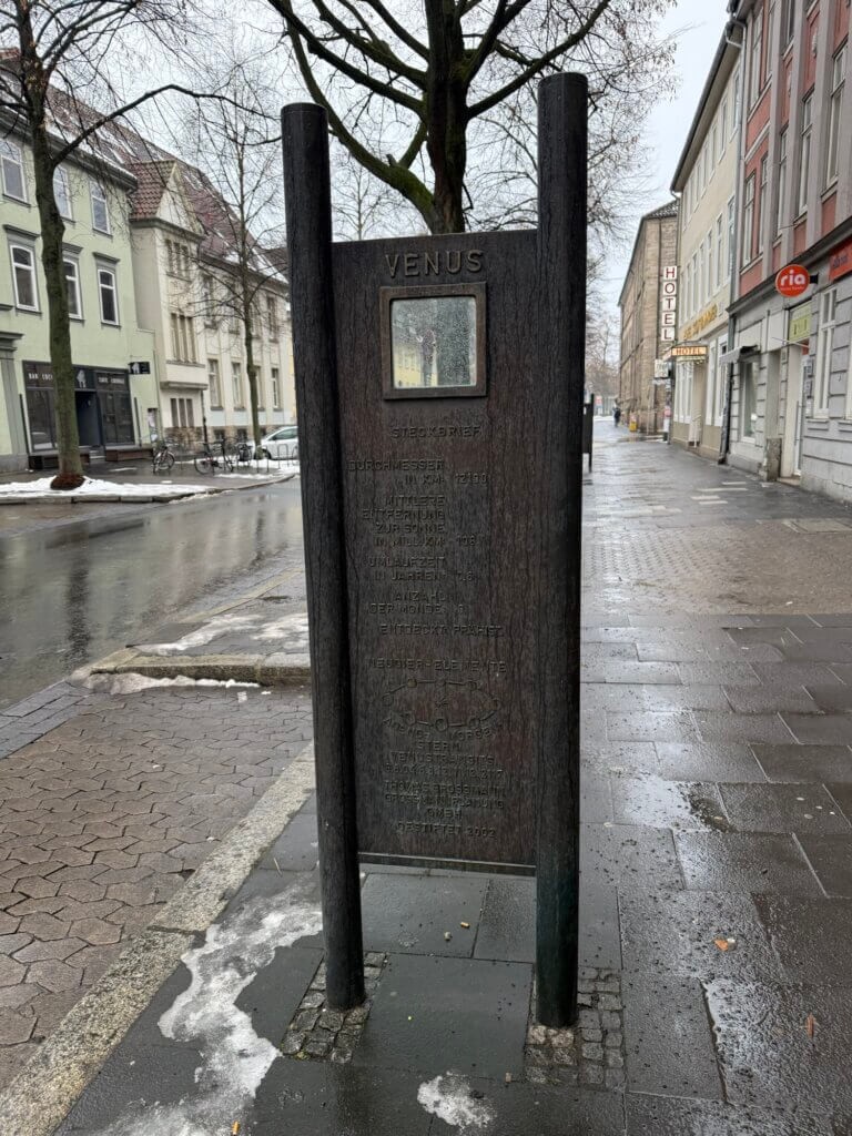 Venus, Planetenweg, Göttingen