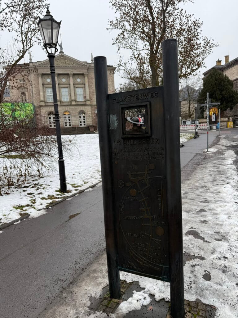 Saturn, Planetenweg, Göttingen