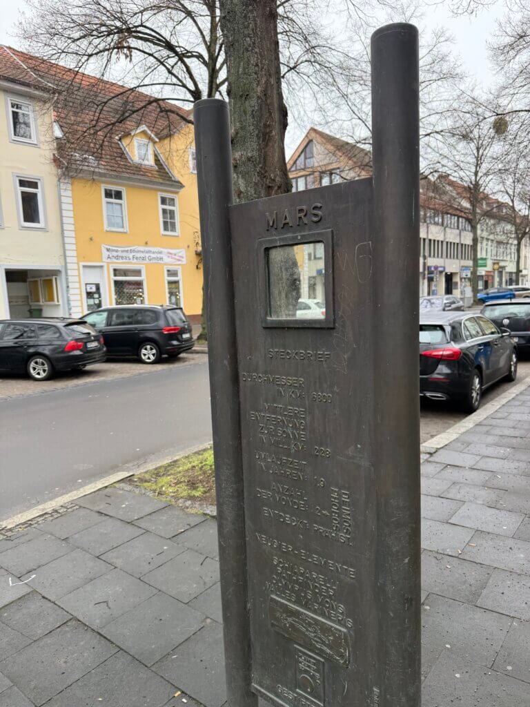 Mars, Planetenweg, Göttingen