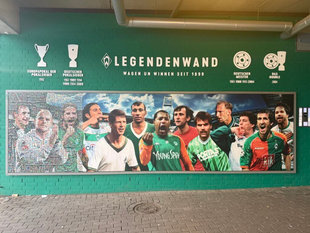 Legendenwand, Weserstadion, Bremen