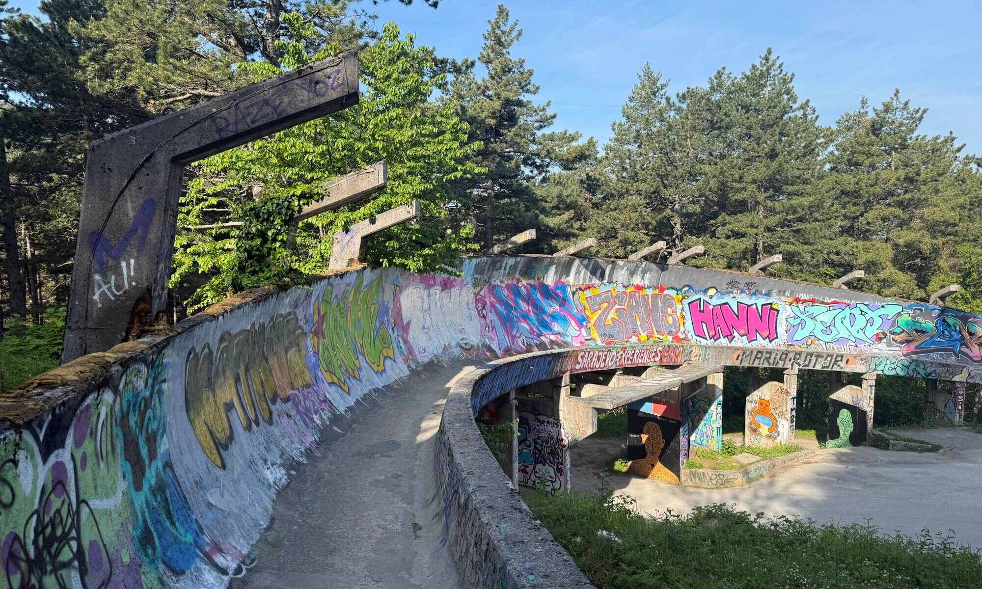 Bobsleigh track on Trebević mountain, Sarajevo