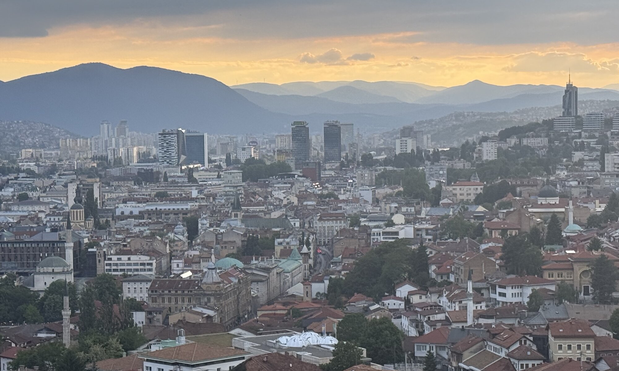 View from Žuta tabija, Sarajevo