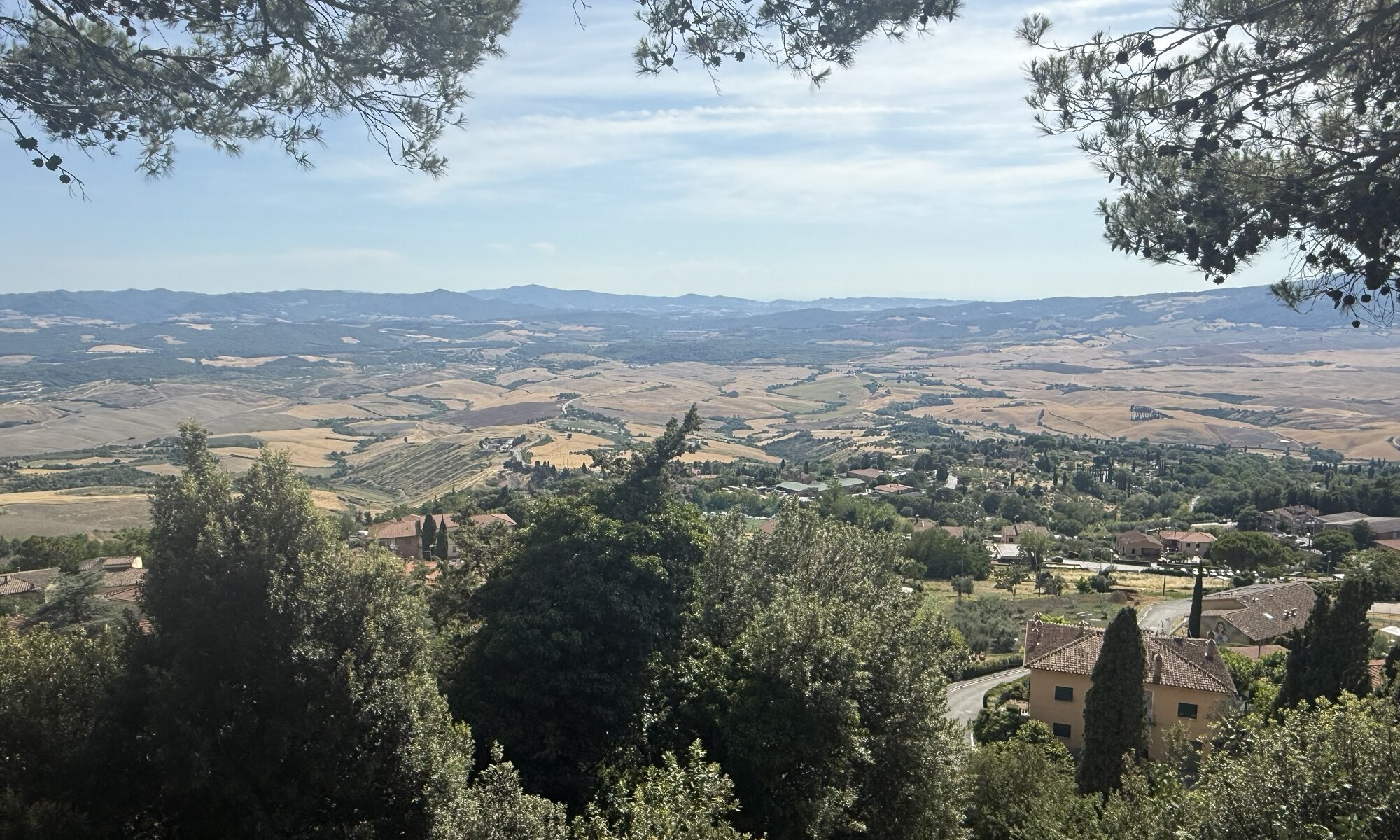View from old town, Volterra