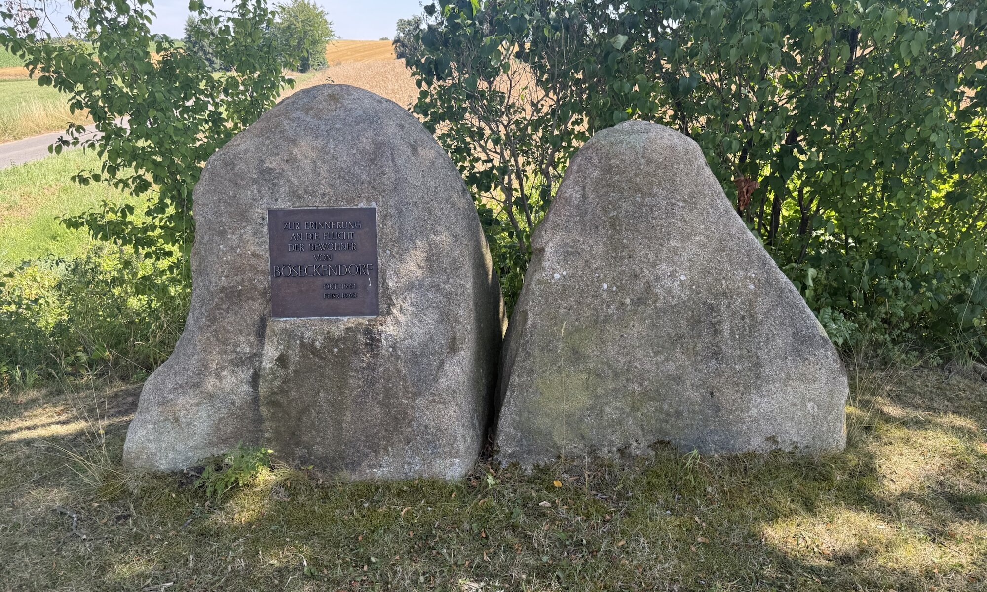 Gedenkstein für die Flucht aus Böseckendorf, Duderstadt